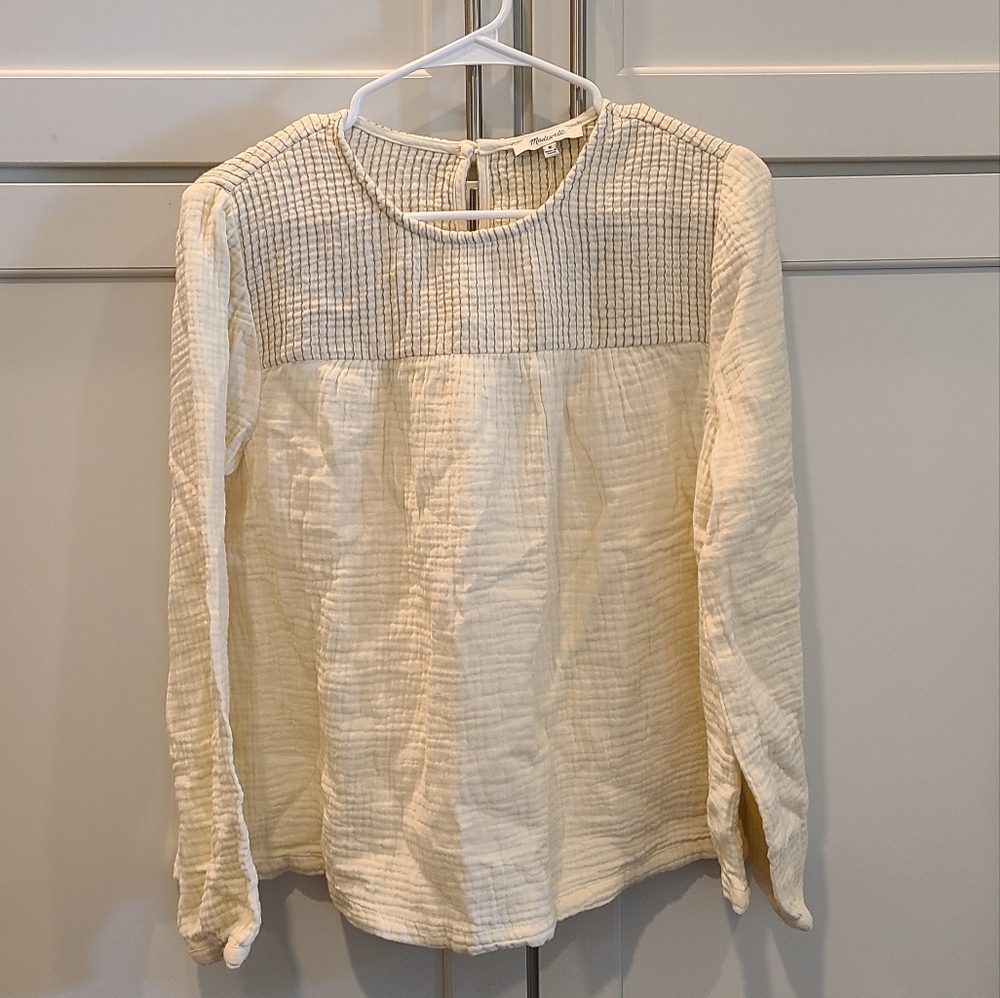 Ivory Madewell Cotton Top